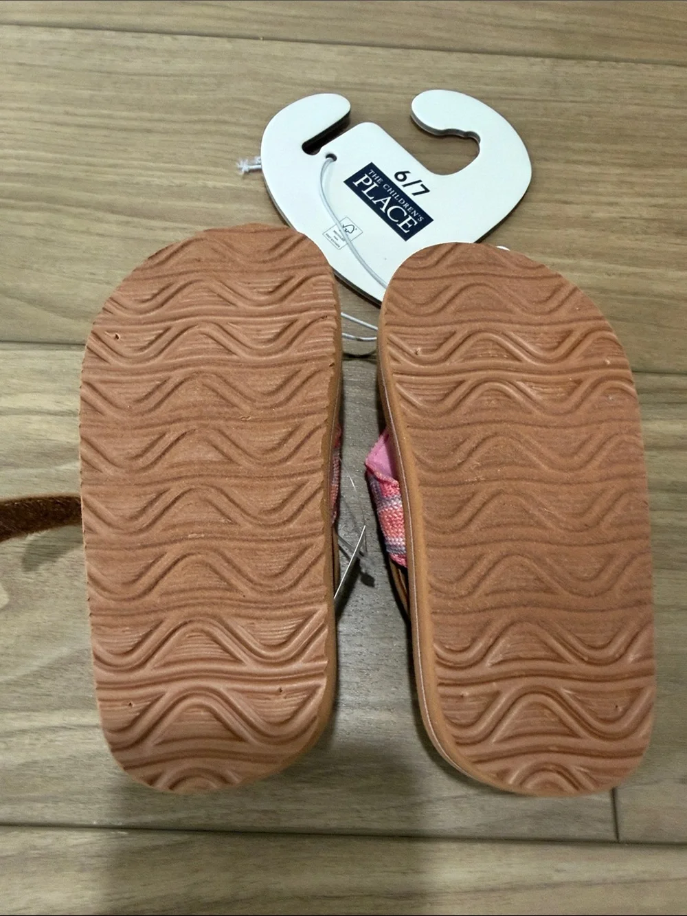 The Children's Place Pink Chevron Toddler Sandals